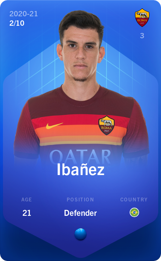 Sorare - Sorare Official - Ibañez 2020-21 • Super Rare 2/10 - NFT # 26323208724527212036697715735450611213391496853433117975147067694242995594388