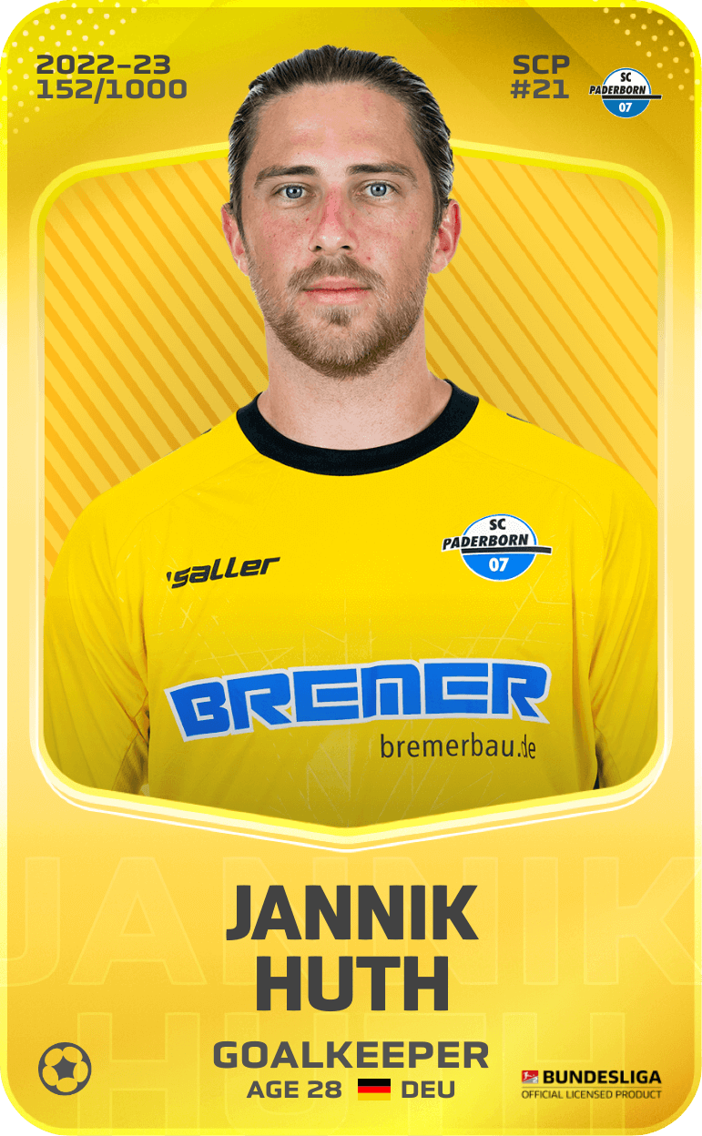 Jannik Huth 2022-23 • Limited 152/1000