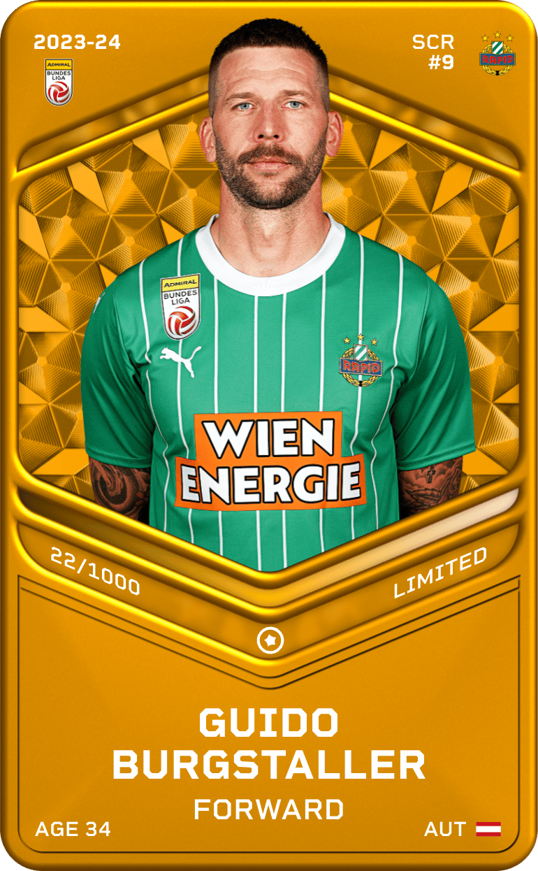 Guido Burgstaller 2023-24 • Limited 22/1000