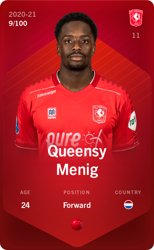 Sorare - Sorare Official - Queensy Menig 2020-21 • Rare 9/100 - NFT # 106352485485450854038831826268460258198651326409301928635881335091995120884658