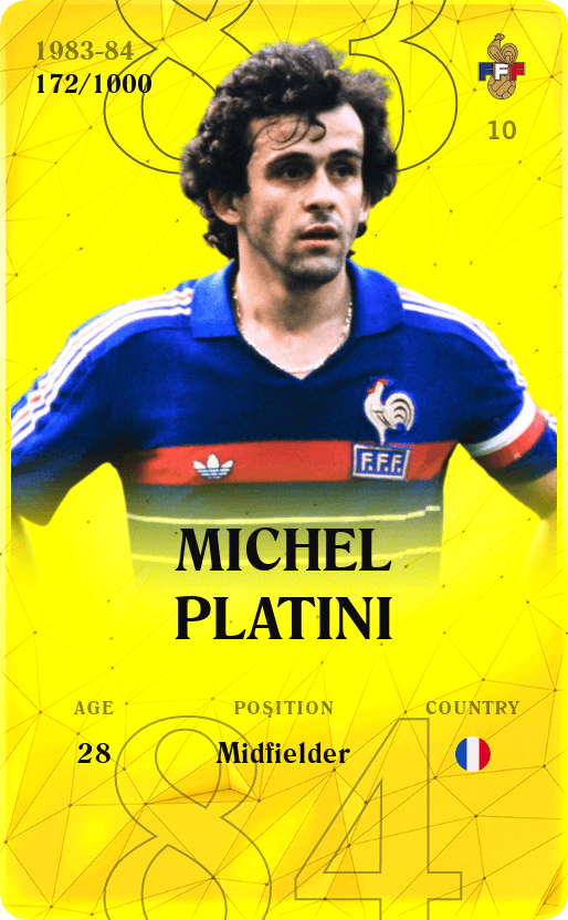 Michel Platini 1983-84 • Limited 172/1000
