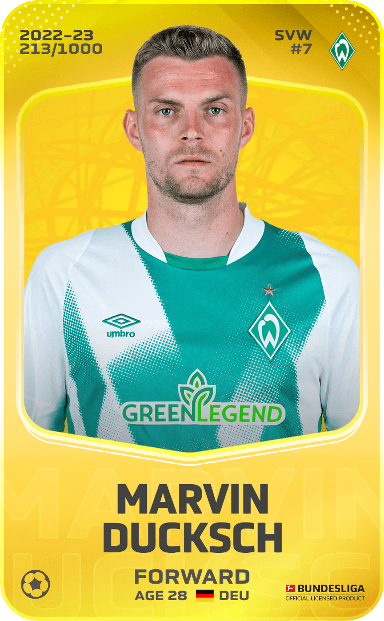 Marvin Ducksch 2022-23 • Limited 213/1000