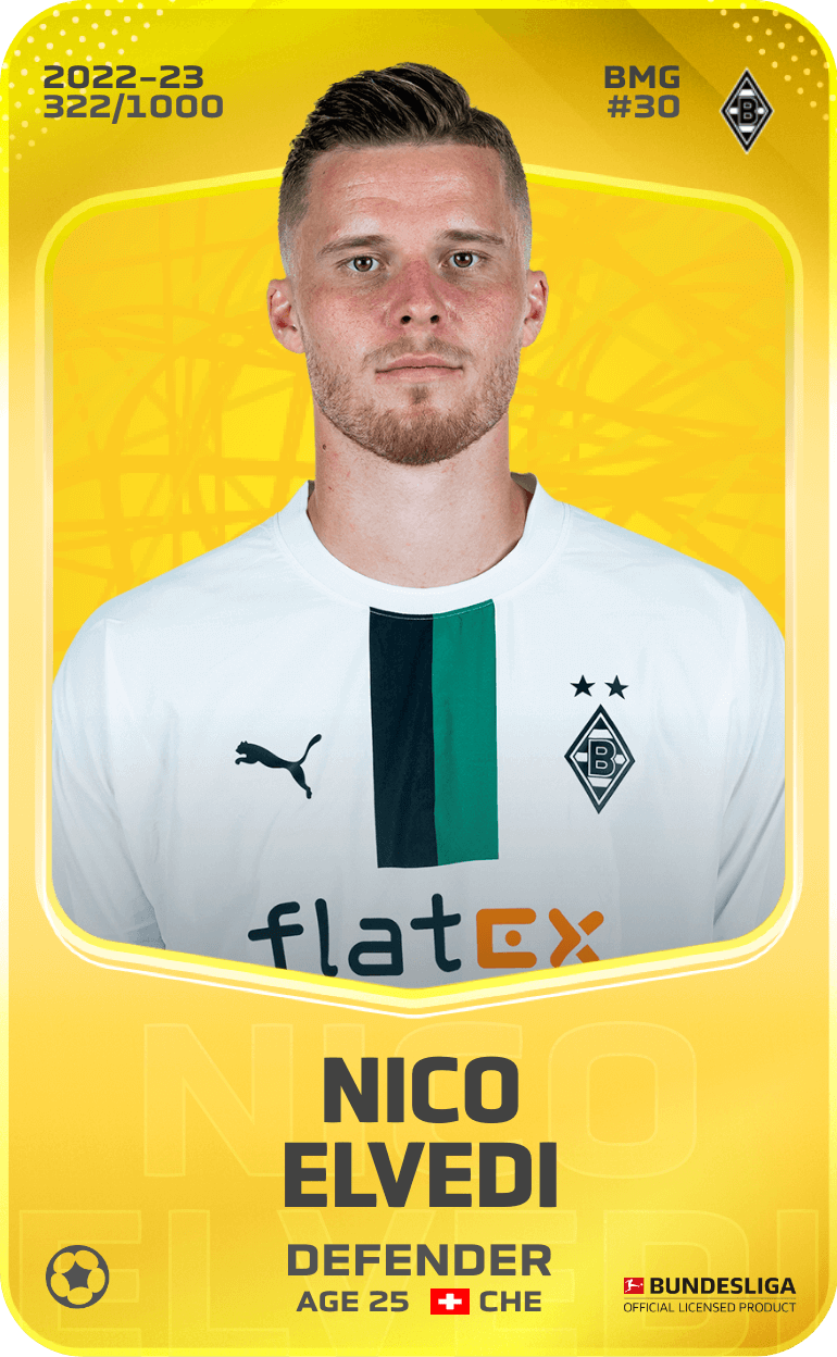 Nico Elvedi 2022-23 • Limited 322/1000