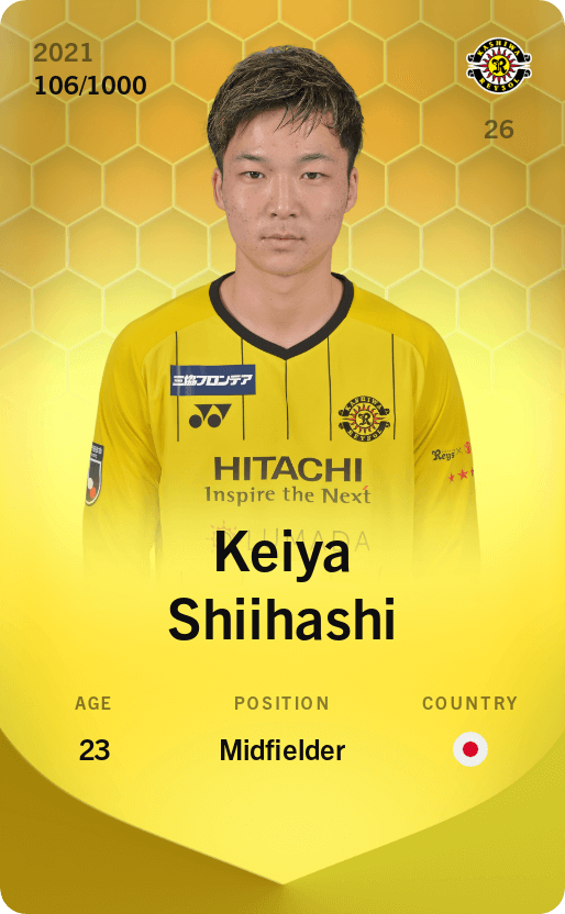 Keiya Shiihashi 2021-22 • Limited 106/1000
