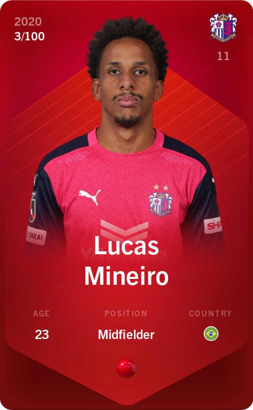 Sorare - Sorare Official - Lucas Mineiro 2020-21 • Rare 3/100 - NFT # 77862758865302274740935797938622562263096744783735018719957265545235004694826