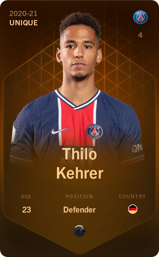 Sorare - Sorare Official - Thilo Kehrer 2020-21 • Unique - NFT # 41946074425749774958075090179825148176422155037777827813205034829263976338977