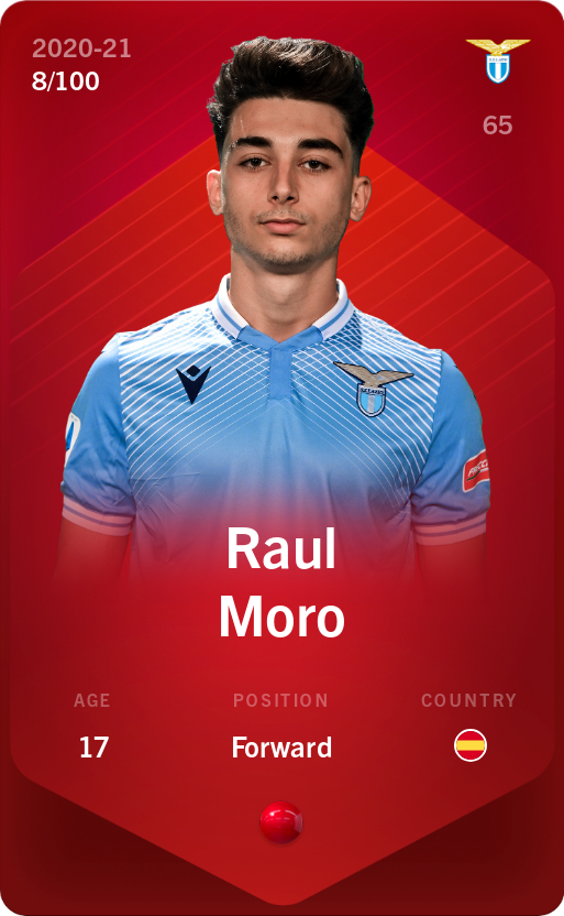 Sorare - Sorare Official - Raul Moro 2020-21 • Rare 8/100 - NFT # 85961132923296460104358938240774595474899806247627818264577682631928969829465
