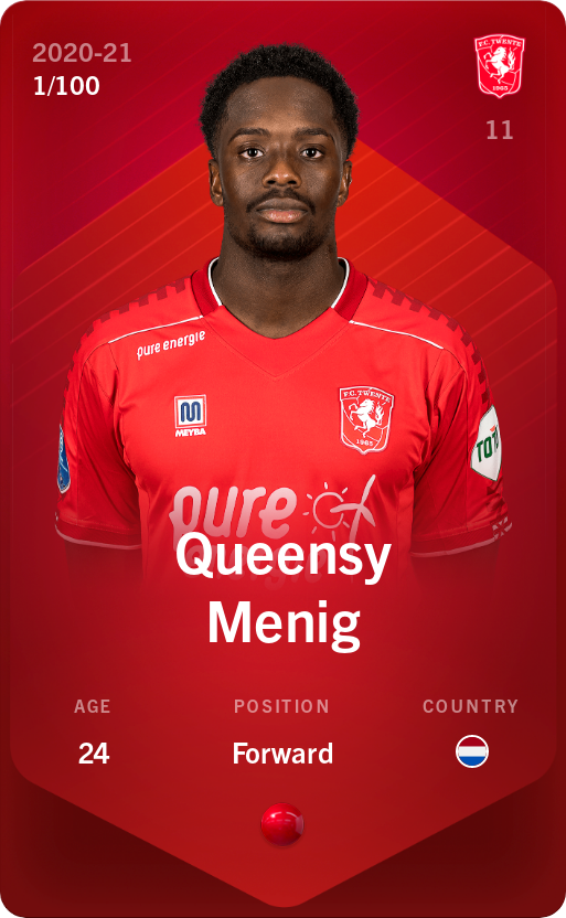 Sorare - Sorare Official - Queensy Menig 2020-21 • Rare 1/100 - NFT # 112317775907885985605868650546527539572911689825150580889969775191799962117863