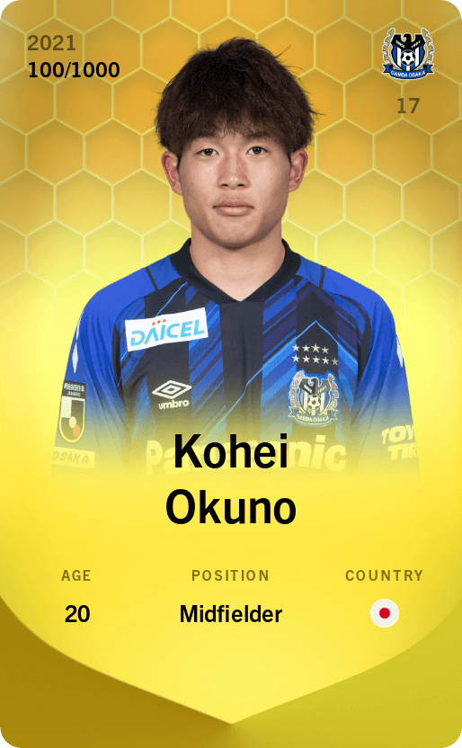 Kohei Okuno 2021-22 • Limited 100/1000