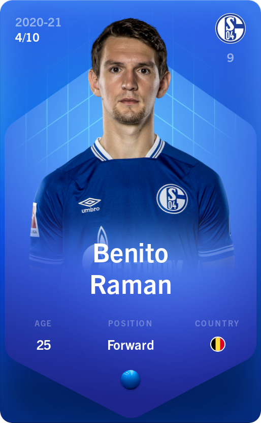 Sorare - Sorare Official - Benito Raman 2020-21 • Super Rare 4/10 - NFT # 115599192678551039896657295587141755512562214803701727087502383483410101340546