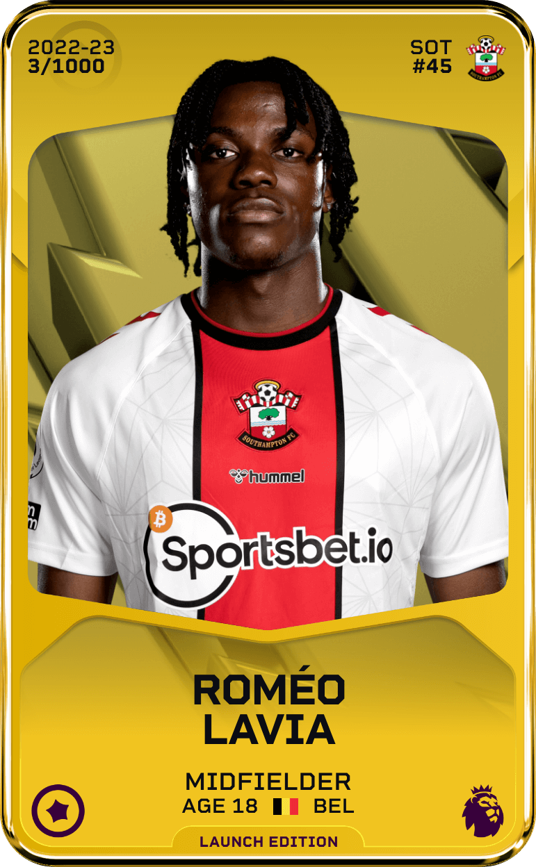 Roméo Lavia 2022-23 • Limited 3/1000