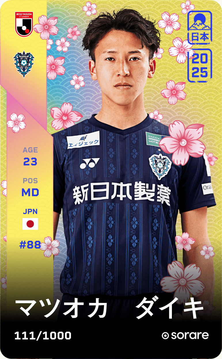Daiki Matsuoka 2025-26 • Limited 111/1000