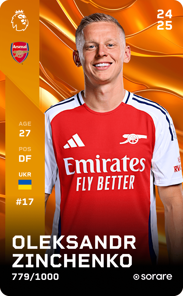 Oleksandr Zinchenko 2024-25 • Limited 779/1000