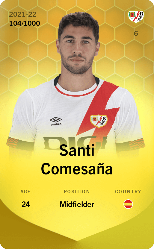 Santi Comesaña 2021-22 • Limited 104/1000