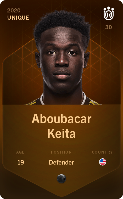 Sorare - Sorare Official - Aboubacar Keita 2020-21 • Unique - NFT # 67131860096396067885800515068208091656449858220360462688364304325305731011583