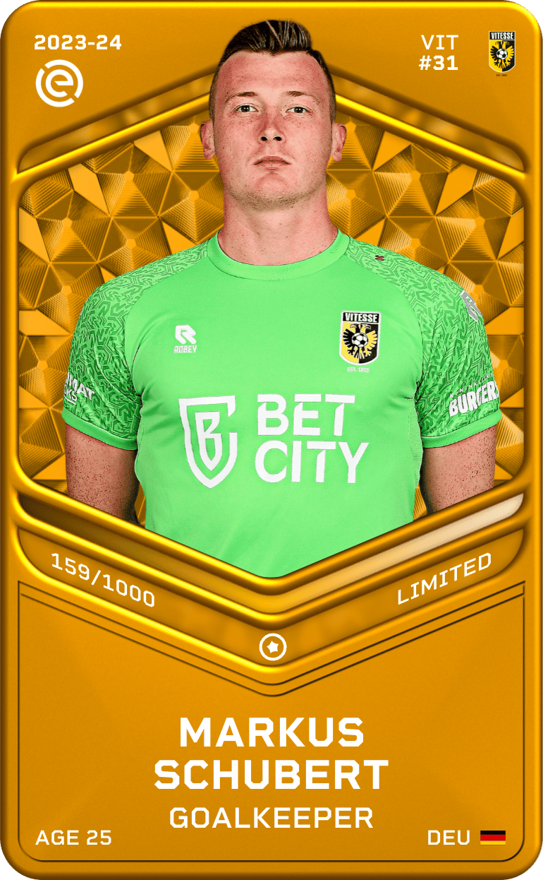 Markus Schubert 2023-24 • Limited 159/1000