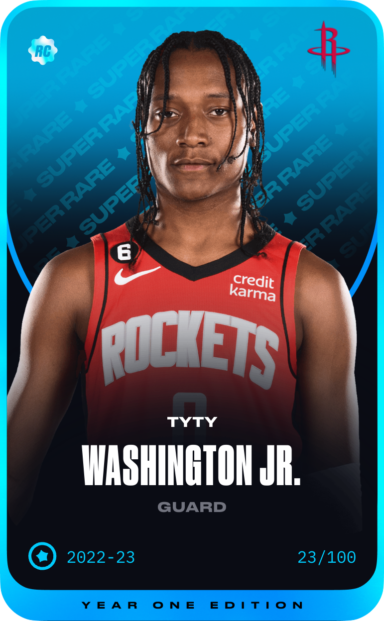 TyTy Washington Jr. 2022–23 • Super Rare 23/100