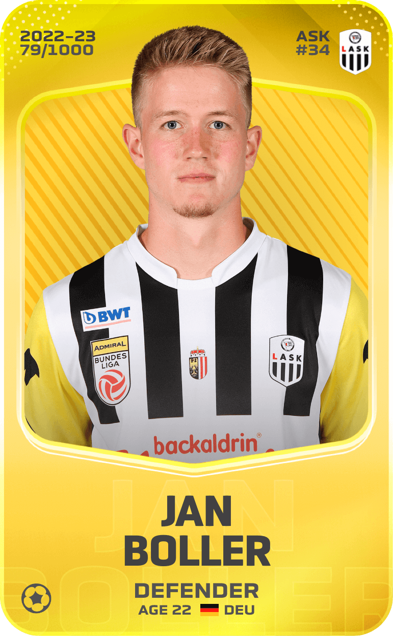 Jan Boller 2022-23 • Limited 79/1000