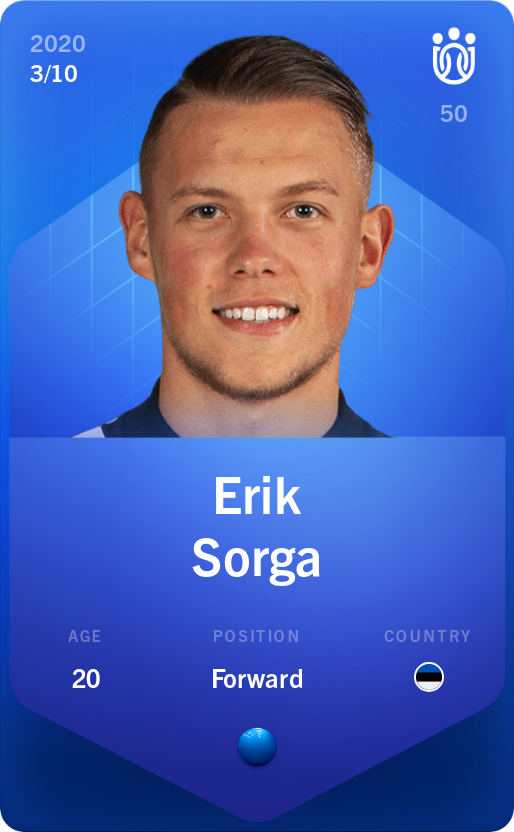 Sorare - Sorare Official - Erik Sorga 2020-21 • Super Rare 3/10 - NFT # 82080512660557948595816027646690495521359738722616048630879990148094658220517
