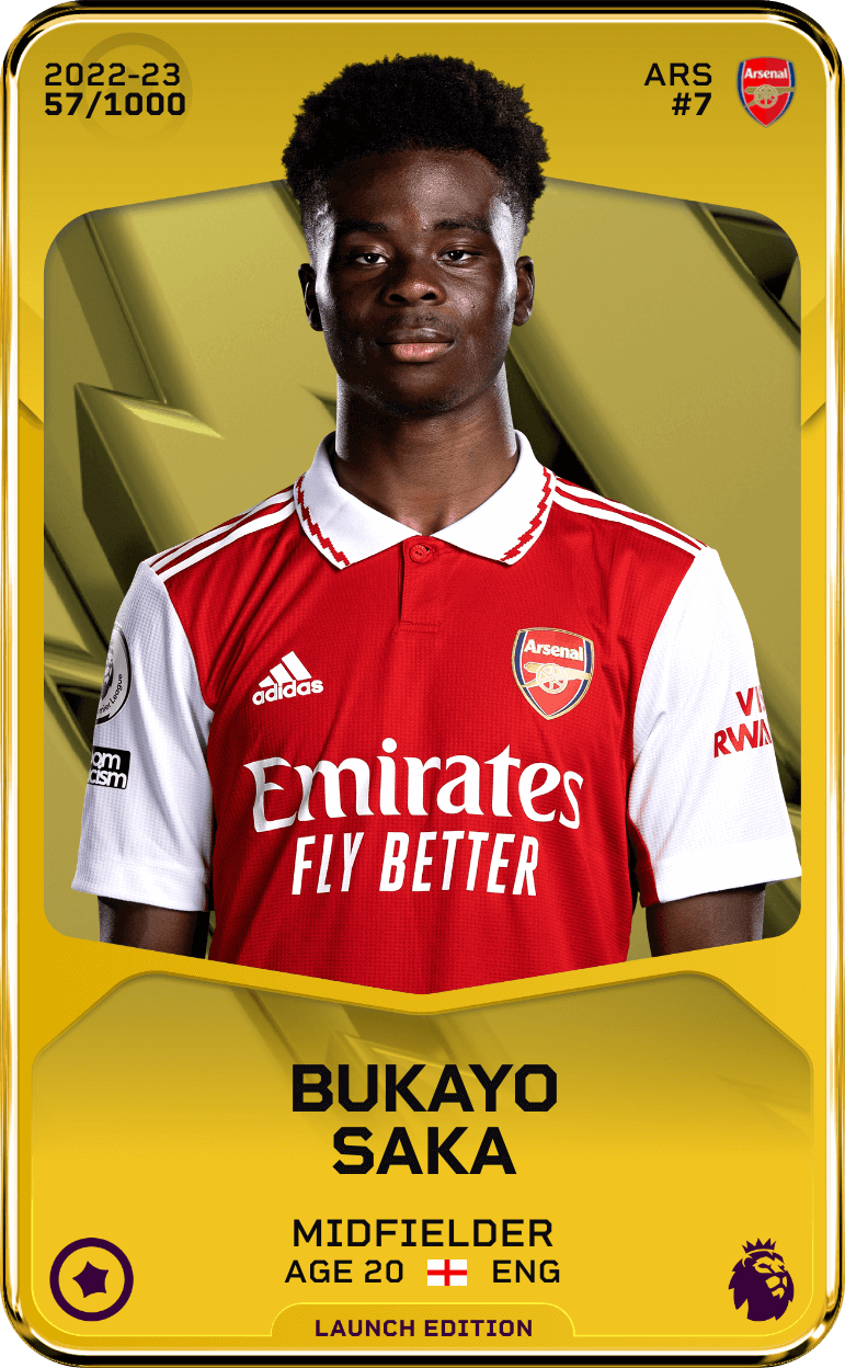 Bukayo Saka 2022-23 • Limited 57/1000
