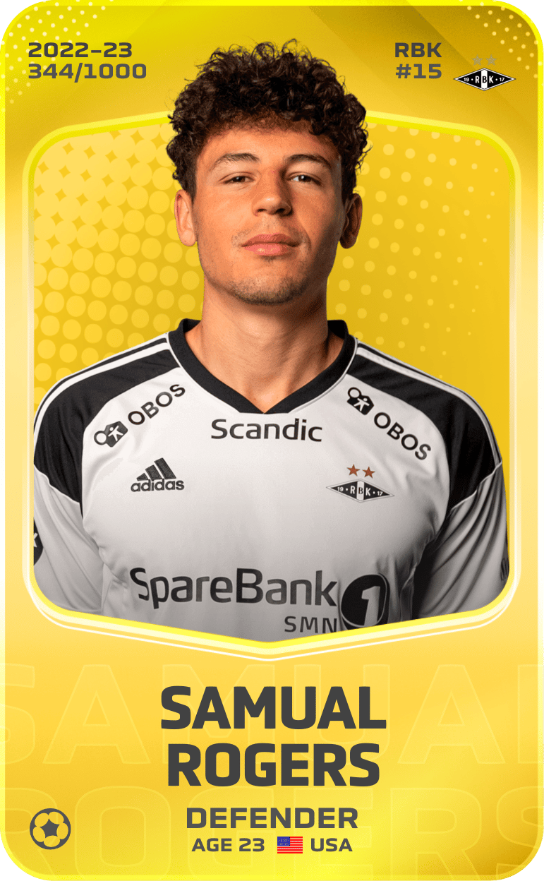 Samual Rogers 2022-23 • Limited 344/1000