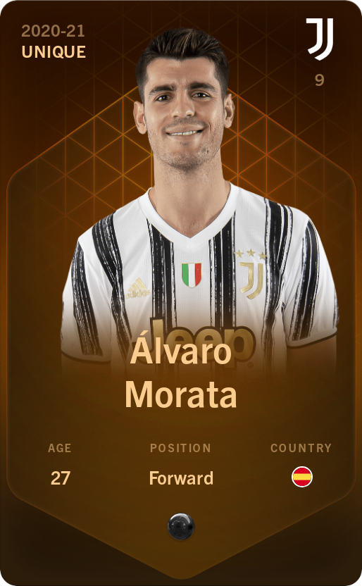 Sorare - Sorare Official - Álvaro Morata 2020-21 • Unique - NFT # 16646126817973032658776139027218784147876689108258558148595611954305130227814