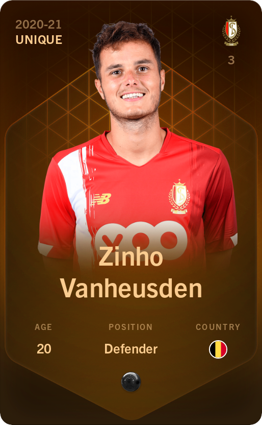 Sorare - Sorare Official - Zinho Vanheusden 2020-21 • Unique - NFT # 34284188051823754737802597541549741688261710989848074215049324117027840560778