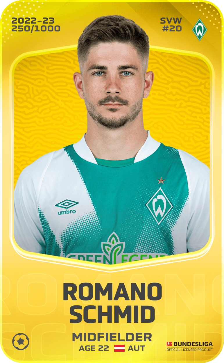 Romano Schmid 2022-23 • Limited 250/1000