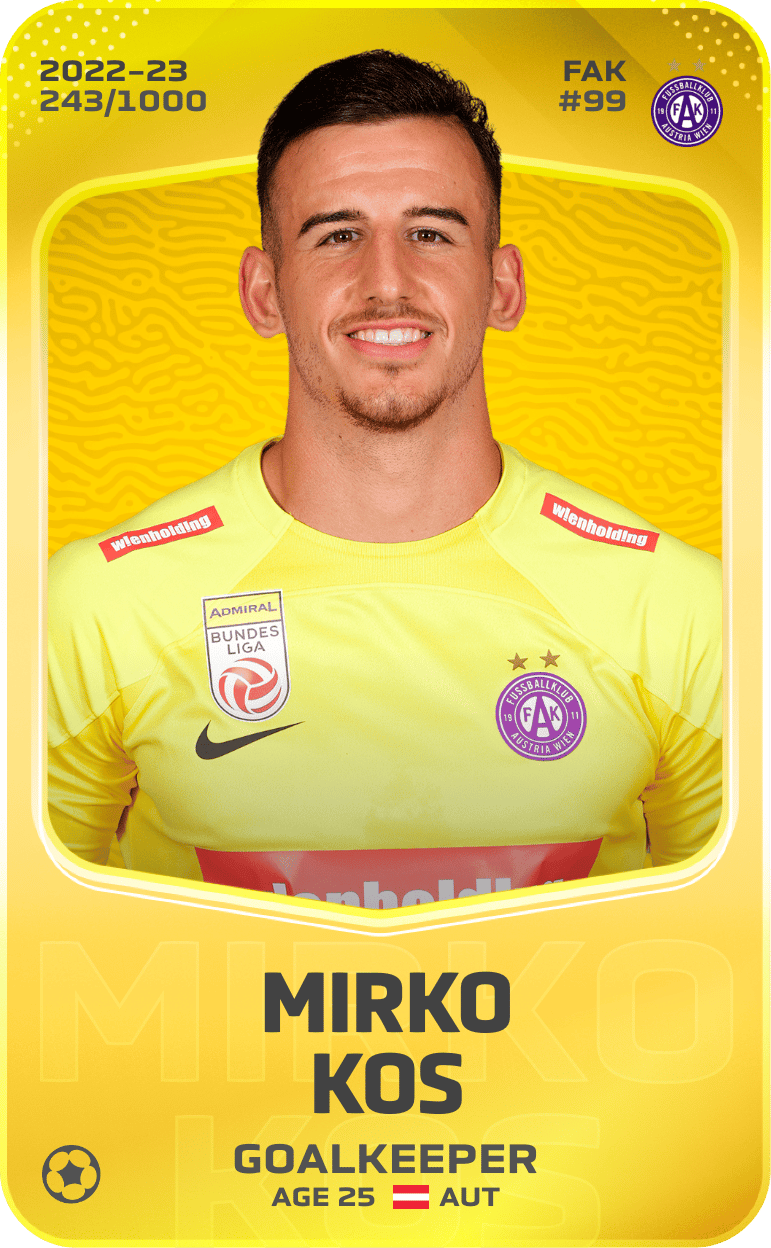 Mirko Kos 2022-23 • Limited 243/1000