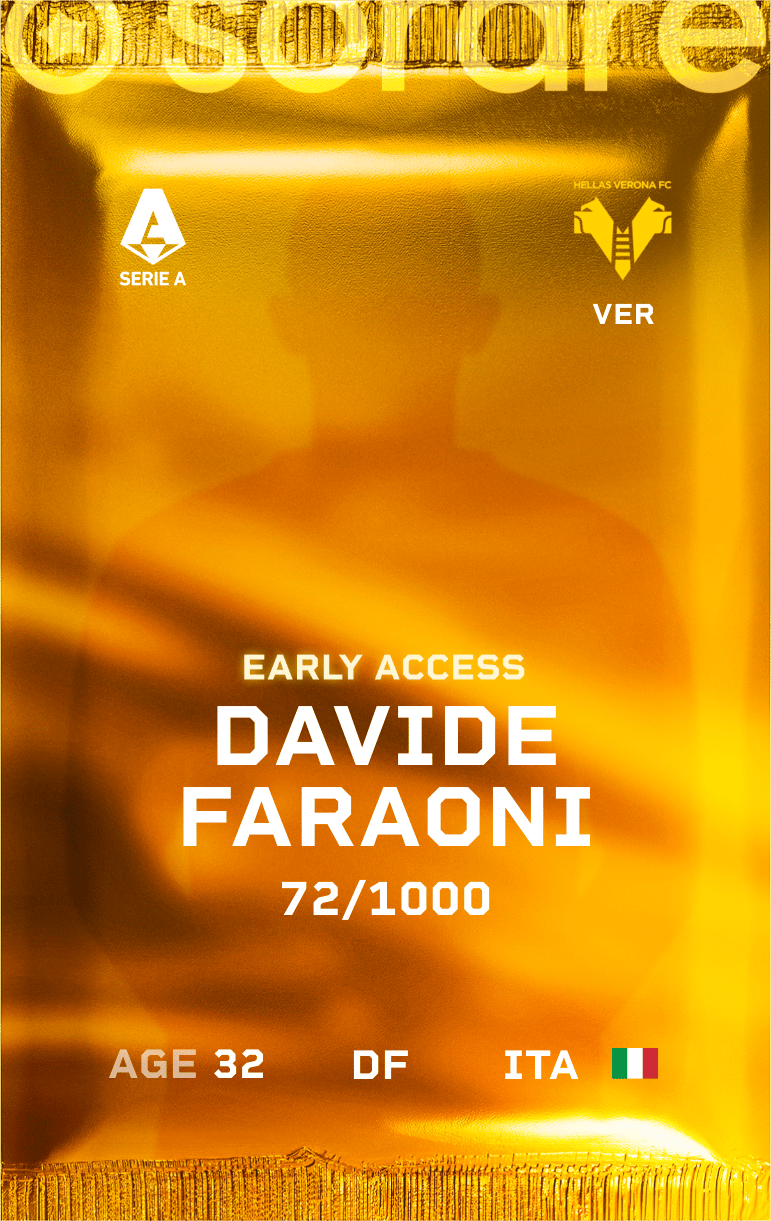 Davide Faraoni 2024-25 • Limited 72/1000
