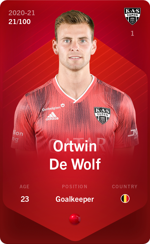 Sorare - Sorare Official - Ortwin De Wolf 2020-21 • Rare 21/100 - NFT # 49013575851298371584290777898797614776145364795285255918452684041494995754276