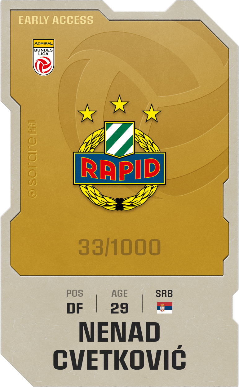 Nenad Cvetković 2025-26 • Limited 33/1000