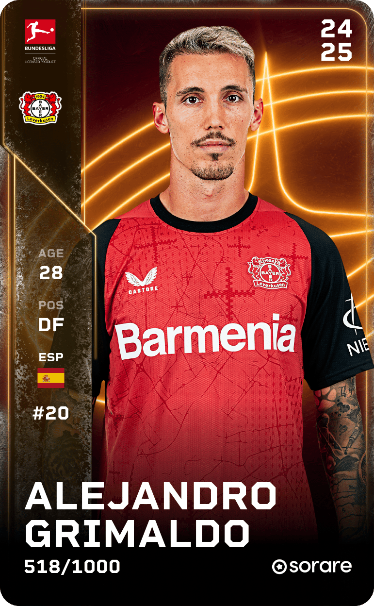 Alejandro Grimaldo 2024-25 • Limited 518/1000