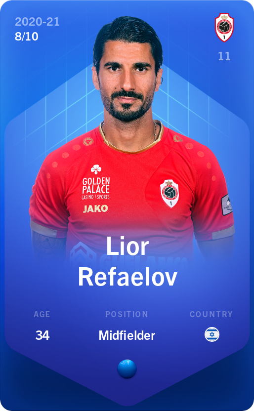 Sorare - Sorare Official - Lior Refaelov 2020-21 • Super Rare 8/10 - NFT # 101353531845661386240236888958129198919277025940255616391468105775125180583152