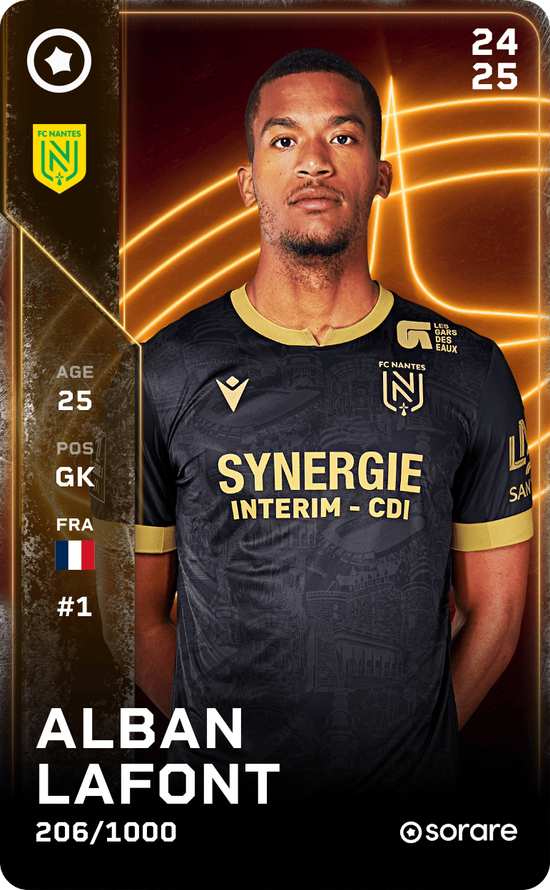 Alban Lafont 2024-25 • Limited 206/1000