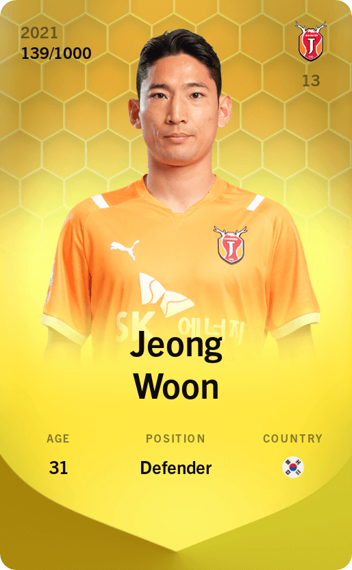 Jeong Woon 2021-22 • Limited 139/1000