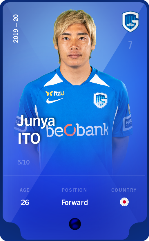 Sorare - Sorare Official - Junya Ito 2019-20 • Super Rare 5/10 - NFT # 16037551178186256098340292375631222961111167918865332210965244859658854573298