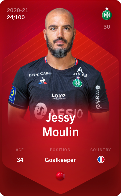 Sorare - Sorare Official - Jessy Moulin 2020-21 • Rare 24/100 - NFT # 7767583835022495346384077039258899471299174461168016374400346746806329978118