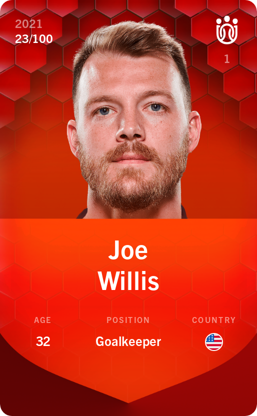 Sorare - Sorare Official - Joe Willis 2021-22 • Rare 23/100 - NFT # 21976165533811026783862961818898070635097372885797563460453849702871838169026