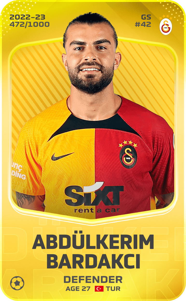 Abdülkerim Bardakcı 2022-23 • Limited 472/1000