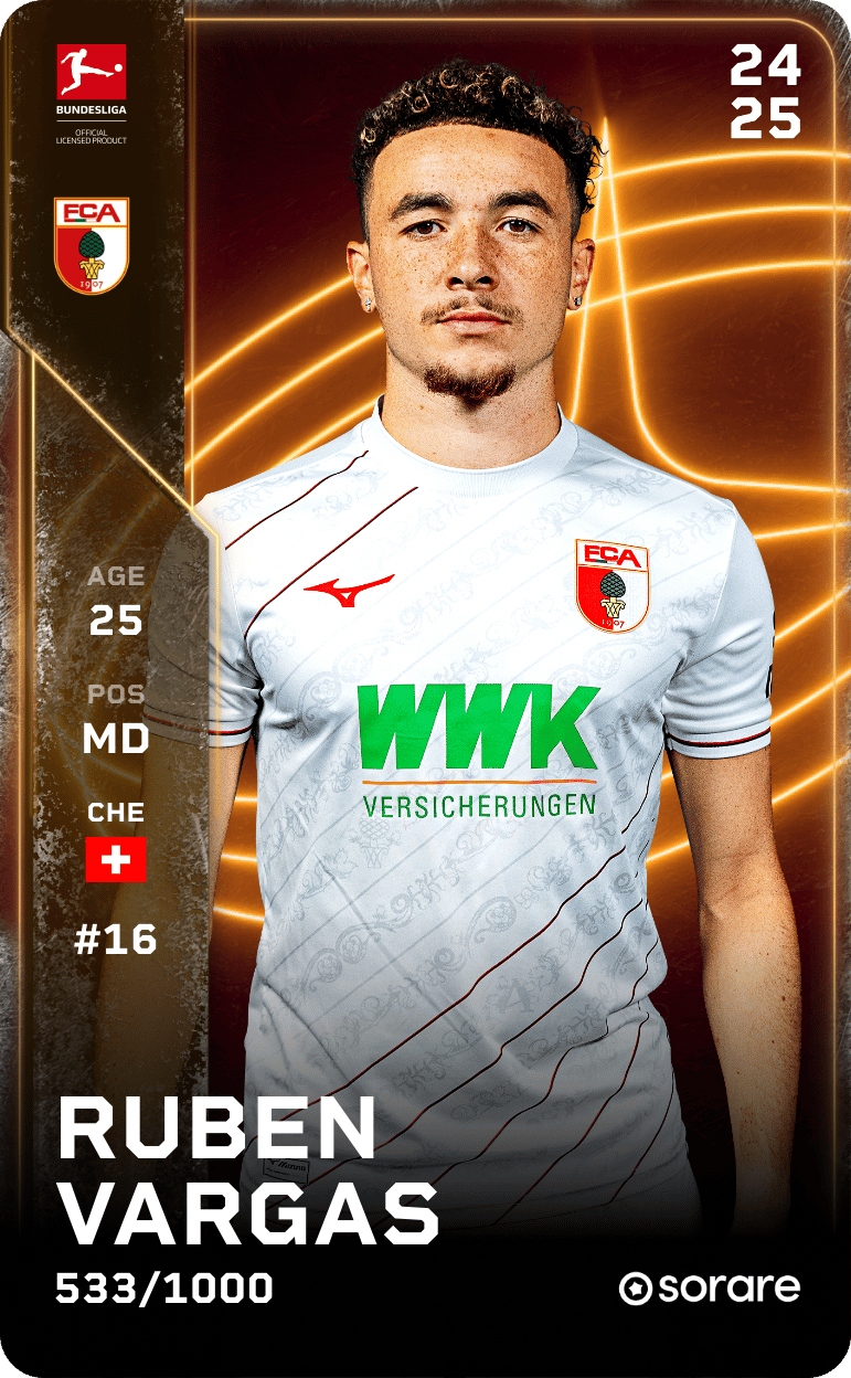 Ruben Vargas 2024-25 • Limited 533/1000