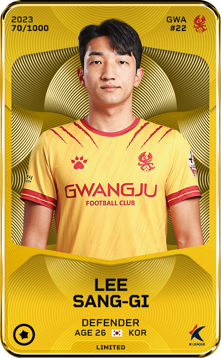 Lee Sang-Gi 2023-24 • Limited 70/1000