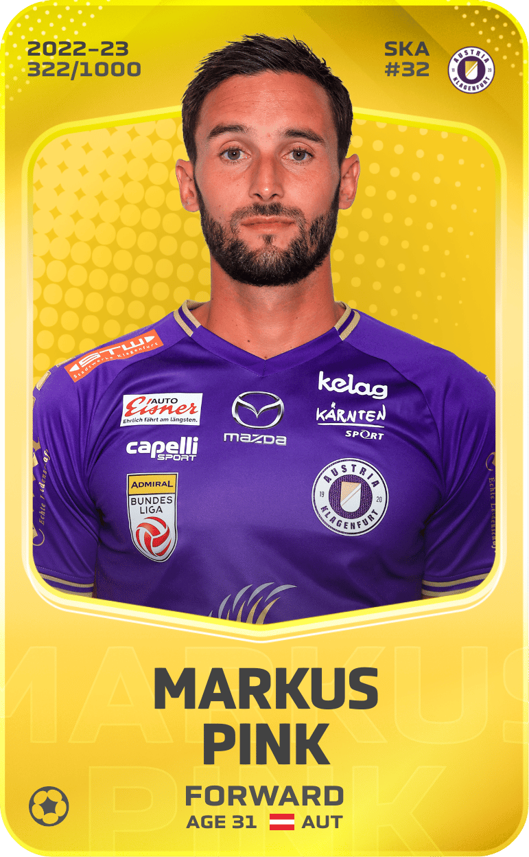 Markus Pink 2022-23 • Limited 322/1000