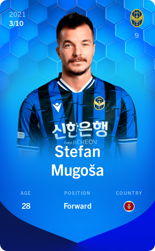 Sorare - Sorare Official - Stefan Mugoša 2021-22 • Super Rare 3/10 - NFT # 31782717922224392421223021426988424651228258768113939654350965242906128707987