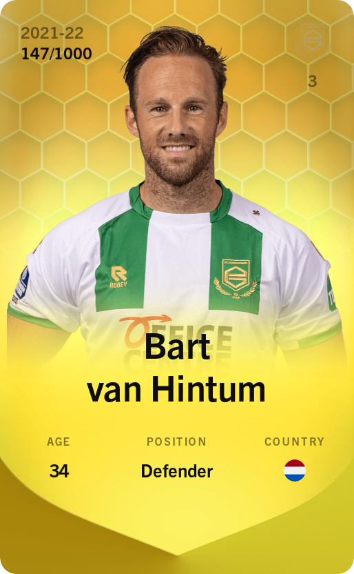 Bart van Hintum 2021-22 • Limited 147/1000