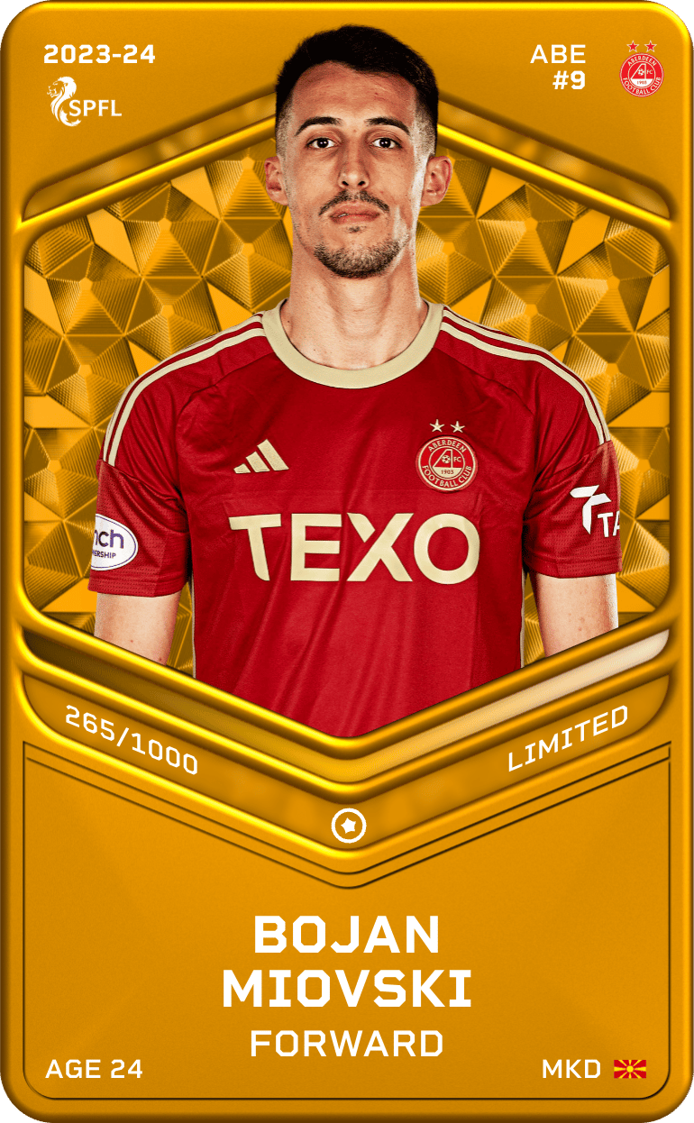 Bojan Miovski 2023-24 • Limited 265/1000