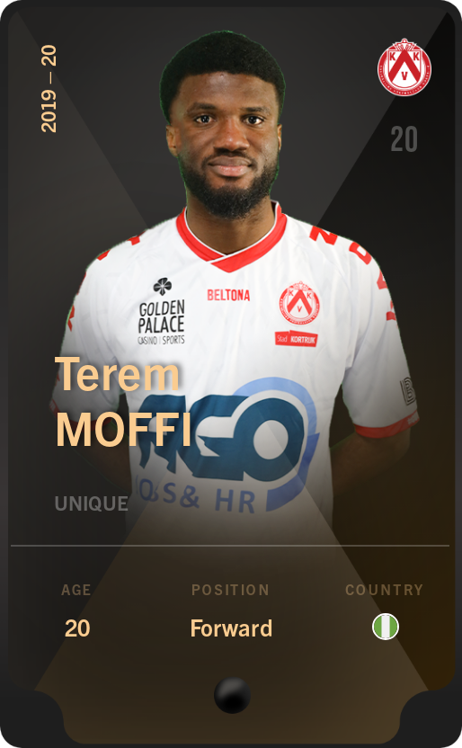 Sorare - Sorare Official - Terem Moffi 2019-20 • Unique - NFT # 51244900770847794344559749060328741972654511953061454566655495121583617230575