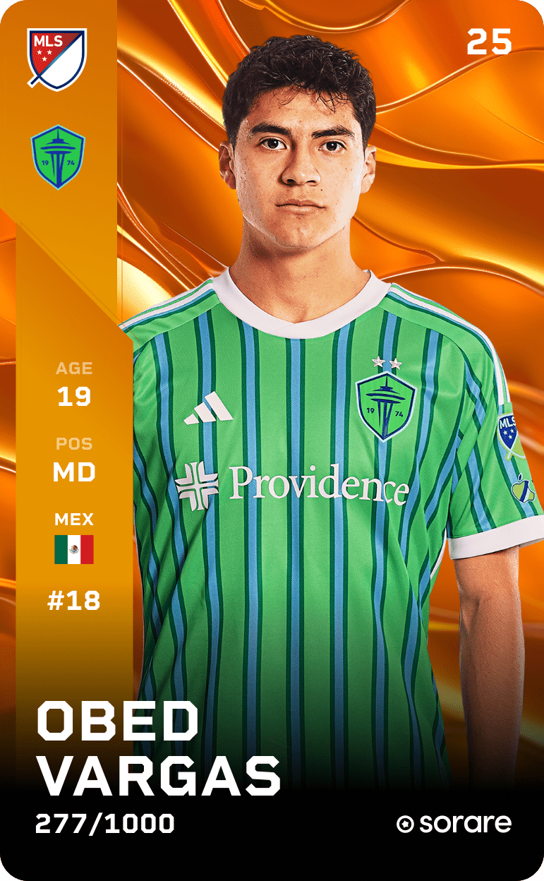 Obed Vargas 2025-26 • Limited 277/1000