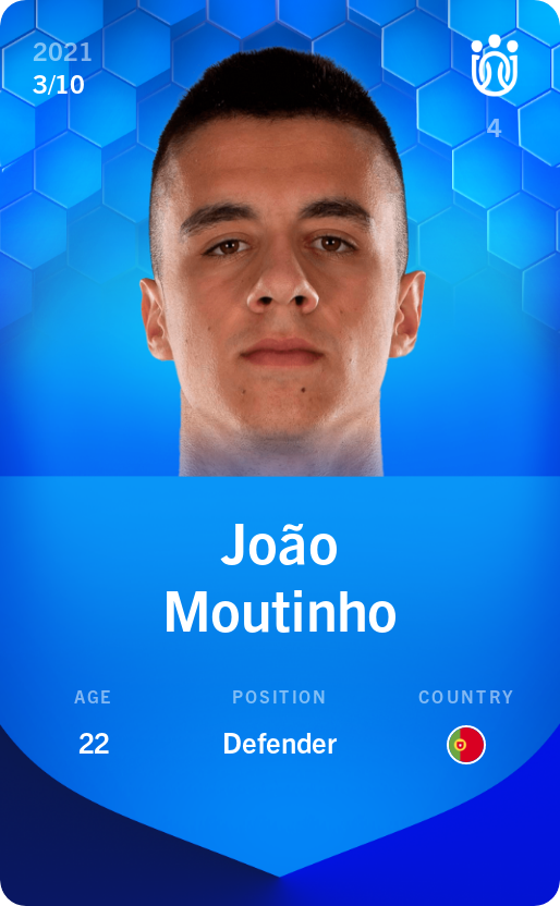 Sorare - Sorare Official - João Moutinho 2021-22 • Super Rare 3/10 - NFT # 13144439713206983824532321461552555417745277534551480399820506862849667142840
