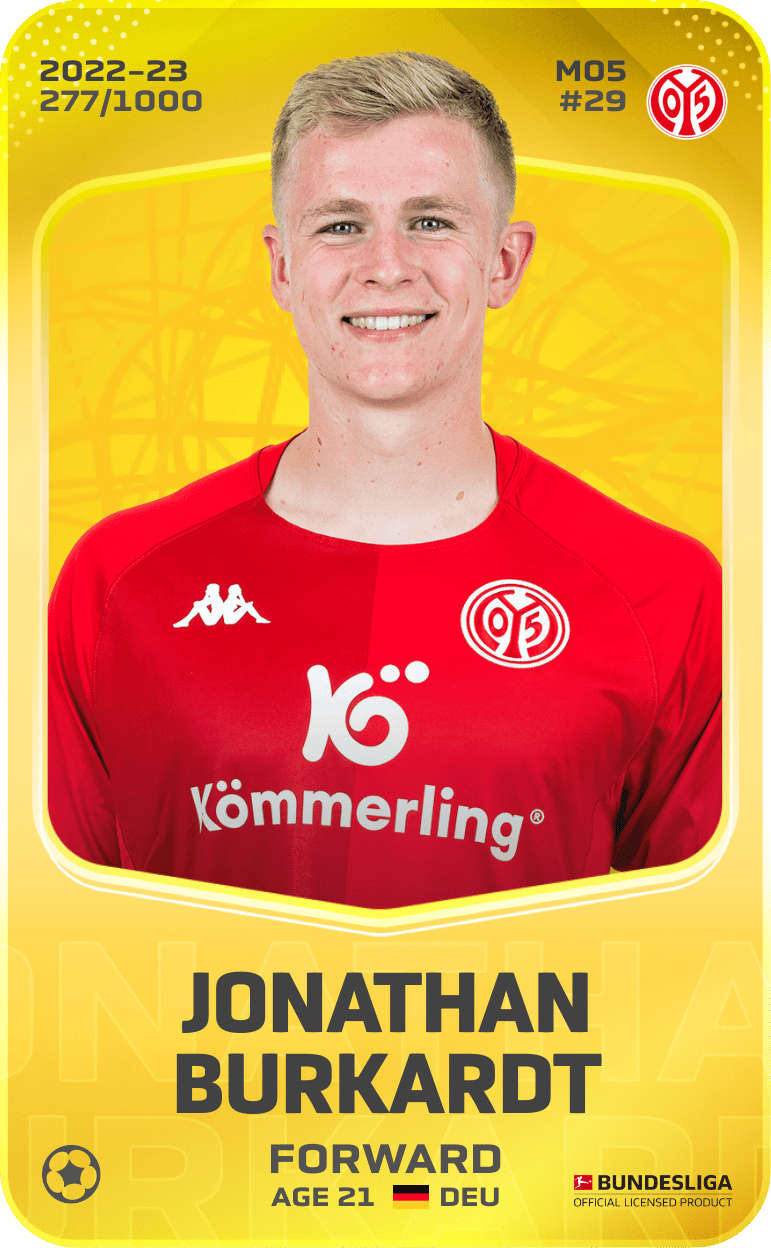 Jonathan Burkardt 2022-23 • Limited 277/1000